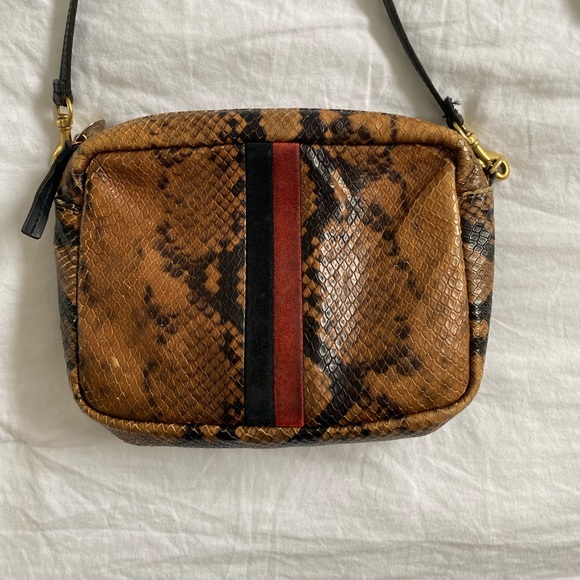 Clare V. Midi Sac crossbody in walnut python - Picture 12 of 15